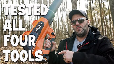 I tested Ridgid's NEW Outdoor Power Tools and...