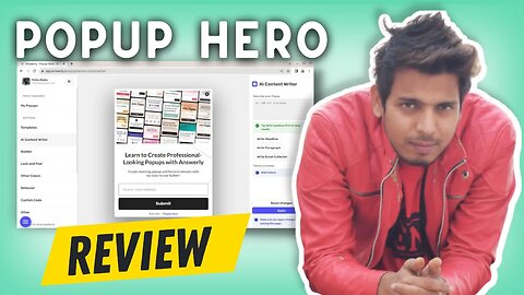 Create Attractive Pop-Ups on your Website - PopUp Hero Review (Optin Monster Alternative)