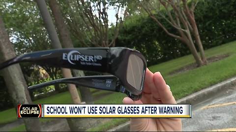 Students at Sarasota school can't watch eclipse after admins order unverified glasses