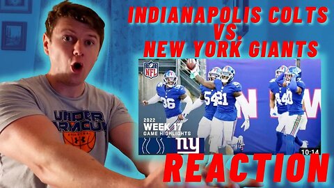 IRISH REACTION TO Indianapolis Colts vs. New York Giants | 2022 Week 17 Game Highlights