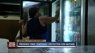 President ends temporary protection for Haitians