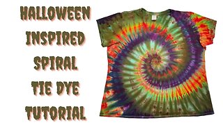 Tie-Dye Designs: Halloween Inspired Spiral Ice Dye