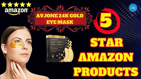 AVJONE 24K Gold Eye Mask - Say Goodbye to Puffy Eyes and Dark Circles! 5 star amazon products