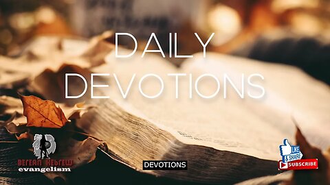 DEVOTIONS | TESTAMENT OF REUBEN | HEBREW FAITH