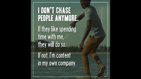 I don't chase people anymore [GMG Originals]