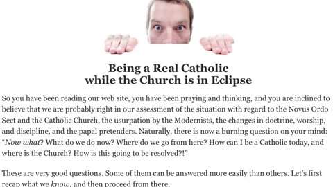 Now What? Being a Real Catholic while the Church is in Eclipse