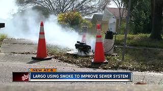 Largo using smoke to improve sewer system