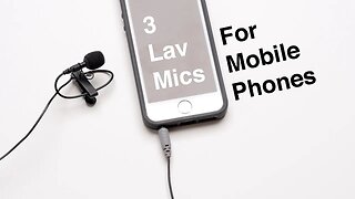 Three Lavalier Microphones for your Mobile Phone