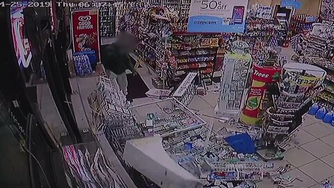 Surveillance video shows angry customer trashing metro Detroit gas station