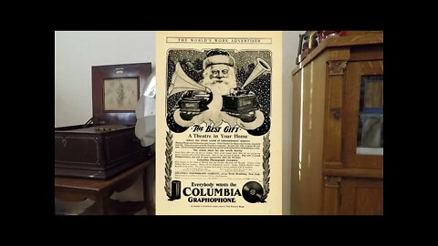 Invest in Columbia Sterling Graphophone? Playing: Ain't Gonna Rain No Mo!