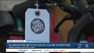 Quarantine spike in bicycle sales causes shortage in supply