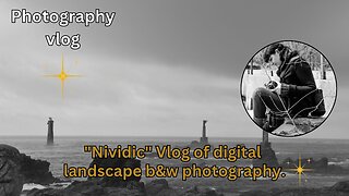 "Nividic" Vlog | Digital landscape b&w photography. High vibration art by Mokusho Abigaëlle Richard