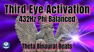 432Hz | Third Eye Activation | Pineal Stimulation | Binaural Beats