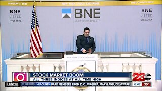 Moneywise guy talks about Wall Street record highs and political impacts