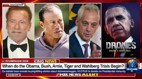 When do the Obama, Arnie, Tiger, Hunter, Stewart, Wahlberg, Bush, Billary and Biden Trials Begin?