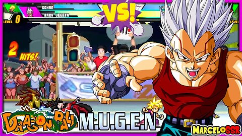 Gohan SSJ2 & Baby Vegeta Vs. Vegetto Xeno SSJ4 & Gohan Adult SSJ3 - Dragon Ball M.U.G.E.N