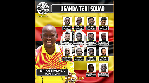 Uganda Cricket Team's ICC T20 World Cup 2024 Squad !