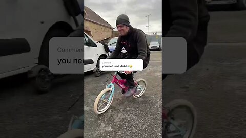 Cycle Stunts On A Barbie Bike #shorts