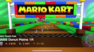 Mario Kart Tour - Super Nintendo Donut Plains 1R Gameplay