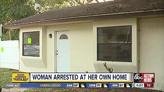 Tampa woman handcuffed after trying to kick out squatters