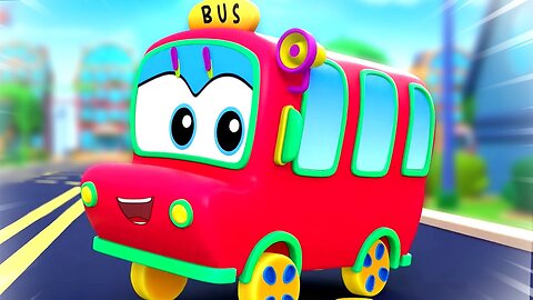 Wheels on the Bus - Kids Learning Video, Nursery Rhyme & Baby Song
