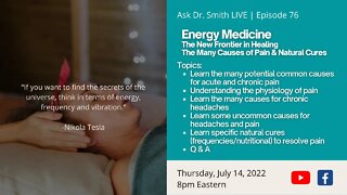 Energy Medicine: The New Frontier in Healing: The Many Causes of Pain & Natural Cures