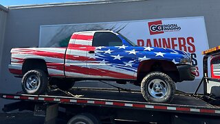 Teen Who Was Told By School Not To Fly American Flag On Truck Gets A Free Custom Wrap