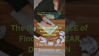 The IMPORTANCE of Finding a CLEAR DIRECTION #businessfunding #businesscapital #selfemployed #gigwork