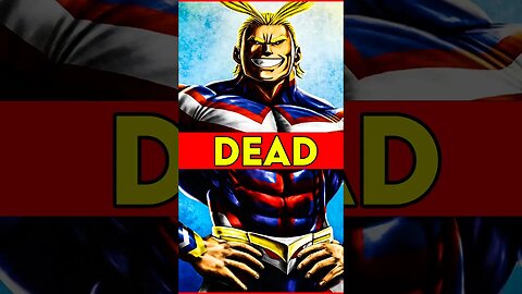 SPOILERS ALL MIGHT IS DEAD!? #allmight #myheroacademia #manga