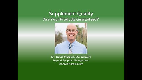 Supplement Quality Verification Strategies