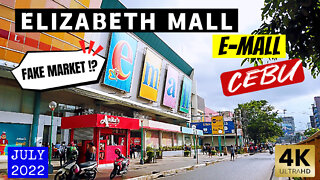 [4K CEBU 🇵🇭] ELIZABETH MALL + Fake Market | E-MALL | #Philippines