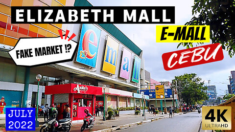 [4K CEBU 🇵🇭] ELIZABETH MALL + Fake Market | E-MALL | #Philippines