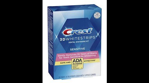 NEW Crest 3D Whitestrips for Sensitive Teeth, Teeth Whitening Strip Kit, 28 Strips (14 Count Pa...