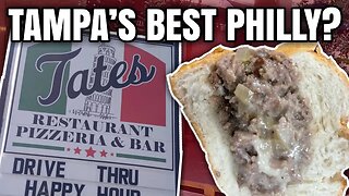 Does Tate's Italian Have the BEST Philly Cheesesteak in Tampa? - Bubba's Food Review