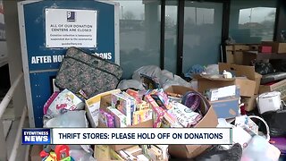 Thrift Stores: Please hold off on donations