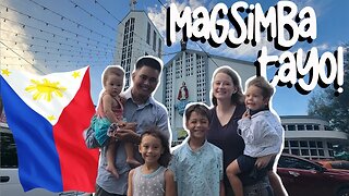 My Half American Family went to CATHOLIC Church in the Philippines