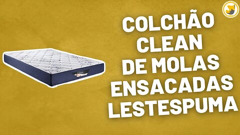 Colchão Clean de Molas Ensacadas Lestespuma