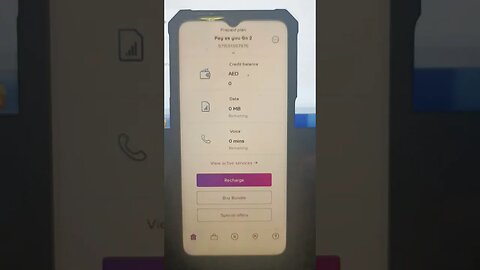 Du prepaid SIM cencellation using Du app