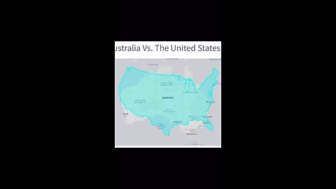 USA versus other countries landmass