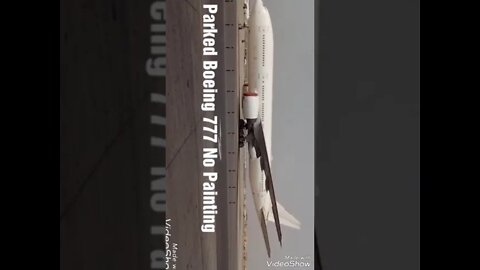 Parked Boeing 777 With No Painting