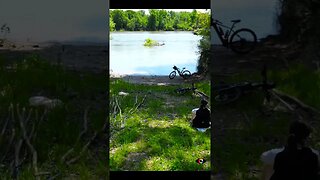 La plaja la DUNARE | Prundu, Giurgiu | Tura eMTB | #dronevideo #bikevideo