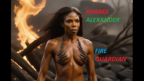 Khandi Alexander as Fire Guardian Ai Generated
