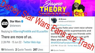 Disney Star Wars Twitter Account and Fans are Disgusting!