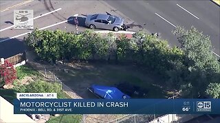 PD: Motorcyclist killed in north Phoenix crash