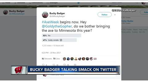 Wisconsin's Bucky Badger gets in Twitter war with Minnesota's Goldy Gopher