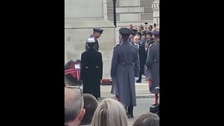 Prince William salutes the war dead the Cenotaph #london