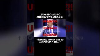 URGENTE! LULA ADMITE QUE NUNCA GANHARIA A ELEIÇÃO!!!