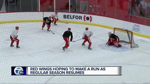 Red Wings hoping to make a run as regular season resumes