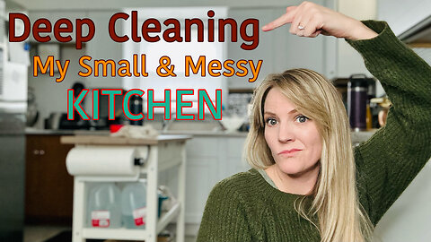 Deep Cleaning My Small Kitchen Time Lapse #cleaning