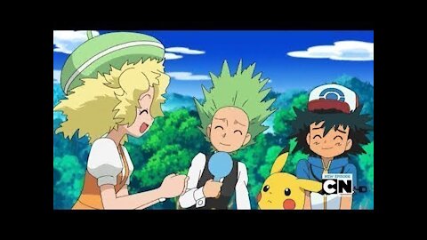 Pokemon Best Wishes Cilan and Bianca dig their new hairstyles